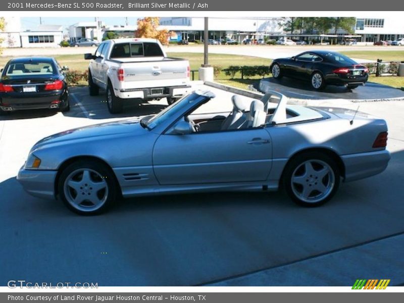 Brilliant Silver Metallic / Ash 2001 Mercedes-Benz SL 500 Roadster