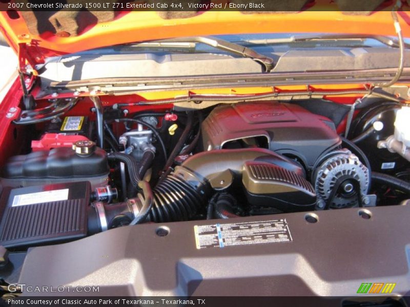 Victory Red / Ebony Black 2007 Chevrolet Silverado 1500 LT Z71 Extended Cab 4x4