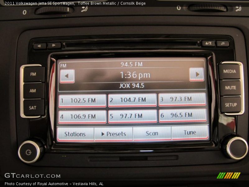 Toffee Brown Metallic / Cornsilk Beige 2011 Volkswagen Jetta SE SportWagen