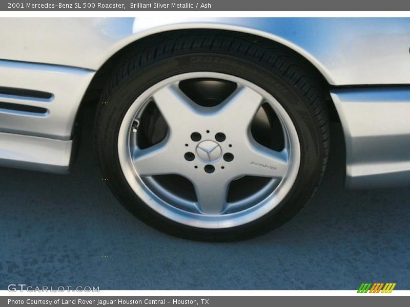 Brilliant Silver Metallic / Ash 2001 Mercedes-Benz SL 500 Roadster