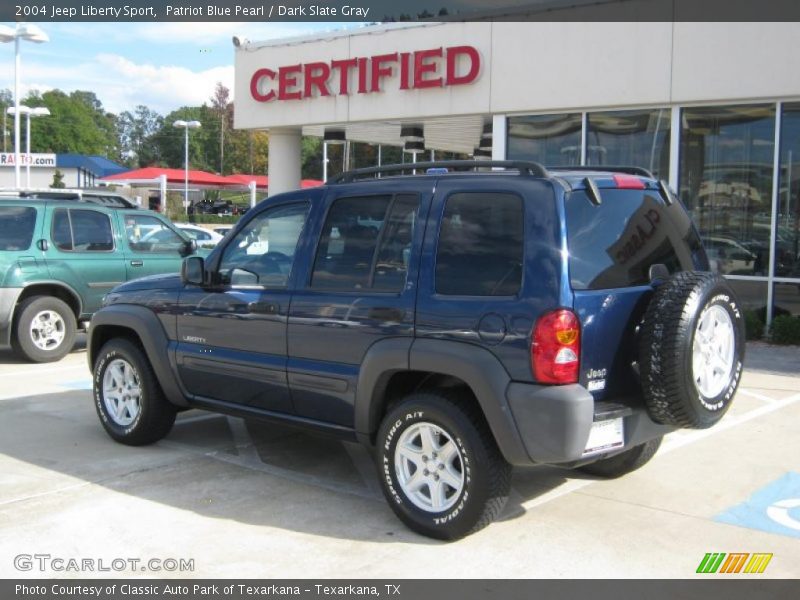 Patriot Blue Pearl / Dark Slate Gray 2004 Jeep Liberty Sport
