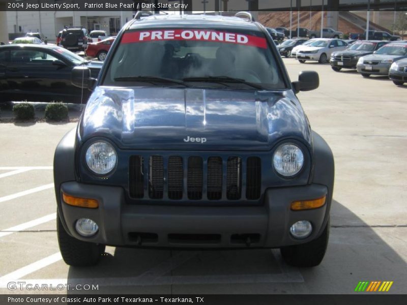 Patriot Blue Pearl / Dark Slate Gray 2004 Jeep Liberty Sport