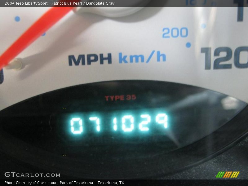 Patriot Blue Pearl / Dark Slate Gray 2004 Jeep Liberty Sport