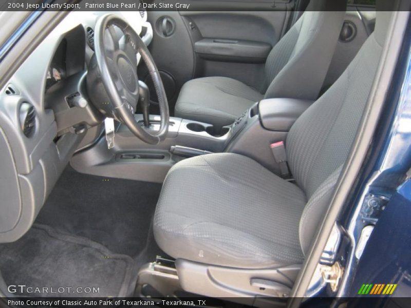 Patriot Blue Pearl / Dark Slate Gray 2004 Jeep Liberty Sport