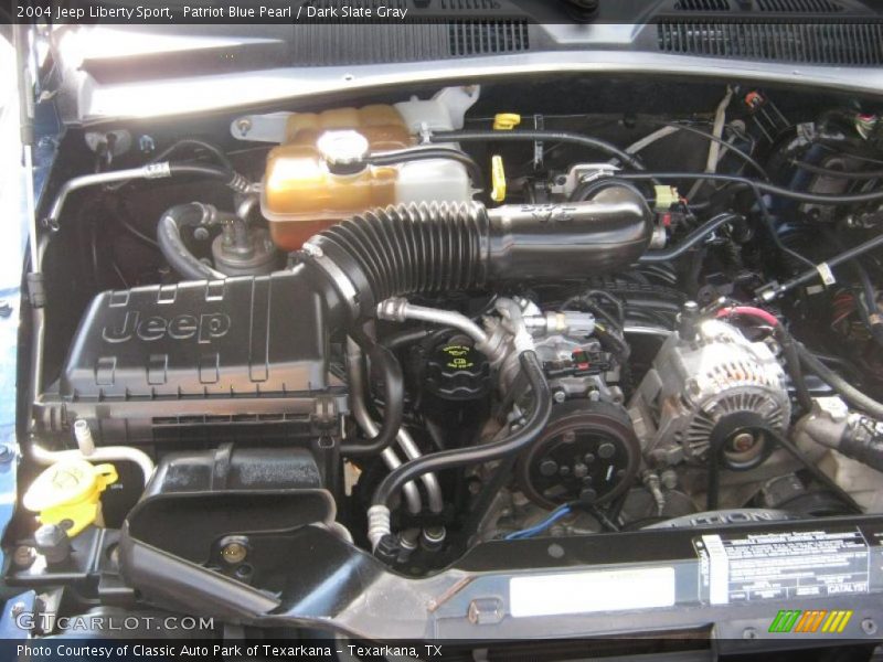 Patriot Blue Pearl / Dark Slate Gray 2004 Jeep Liberty Sport