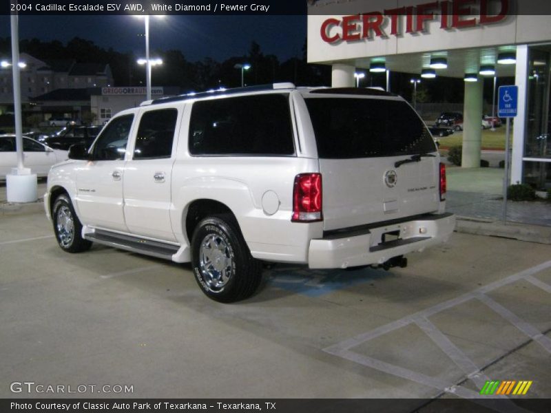 White Diamond / Pewter Gray 2004 Cadillac Escalade ESV AWD