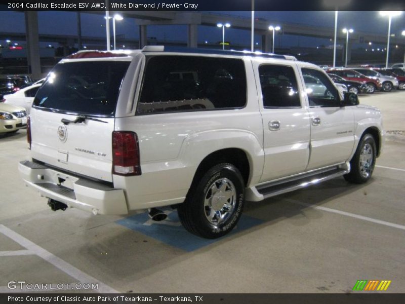 White Diamond / Pewter Gray 2004 Cadillac Escalade ESV AWD