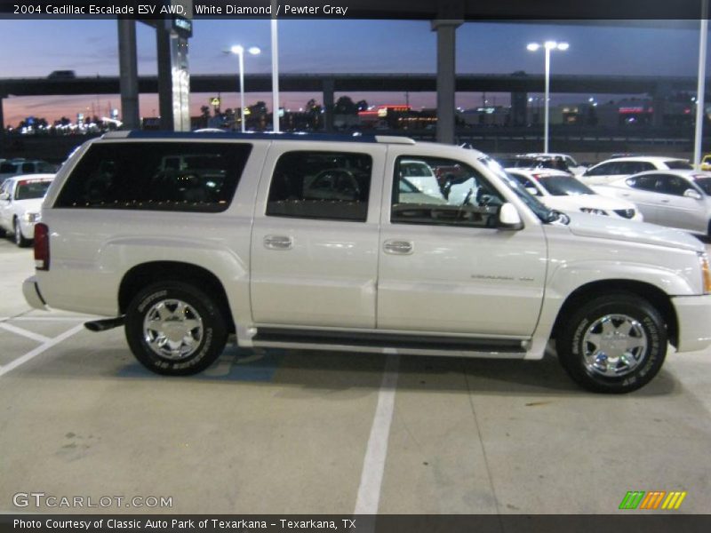 White Diamond / Pewter Gray 2004 Cadillac Escalade ESV AWD