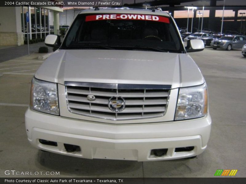 White Diamond / Pewter Gray 2004 Cadillac Escalade ESV AWD