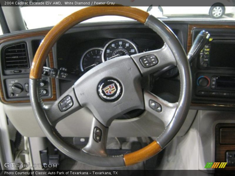 White Diamond / Pewter Gray 2004 Cadillac Escalade ESV AWD