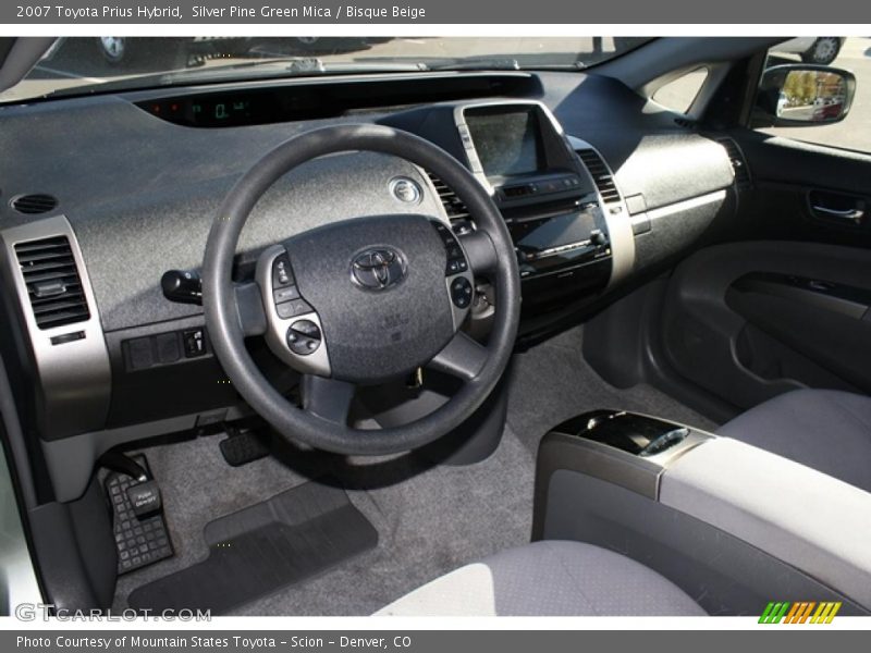 Silver Pine Green Mica / Bisque Beige 2007 Toyota Prius Hybrid