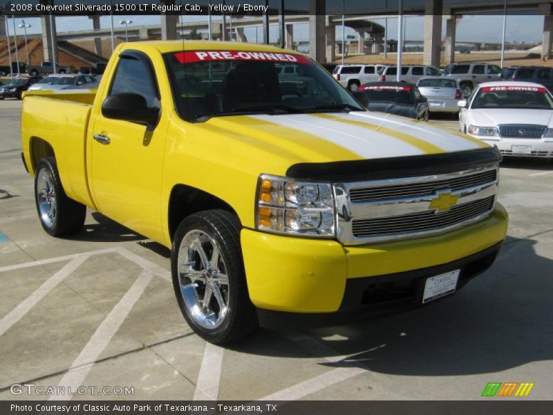 Yellow / Ebony 2008 Chevrolet Silverado 1500 LT Regular Cab