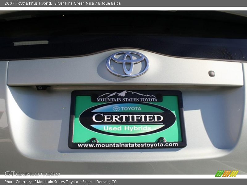 Silver Pine Green Mica / Bisque Beige 2007 Toyota Prius Hybrid
