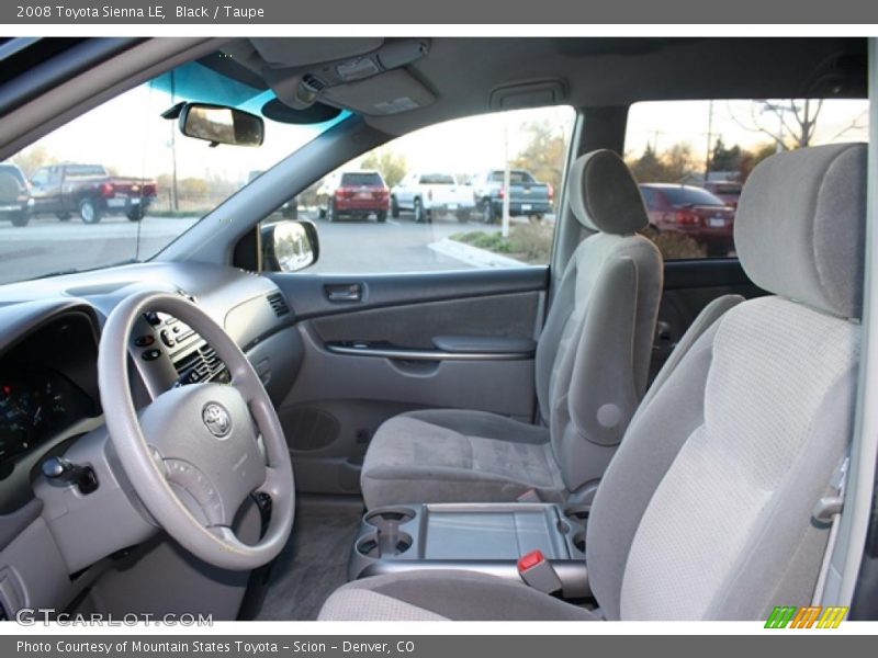 Black / Taupe 2008 Toyota Sienna LE