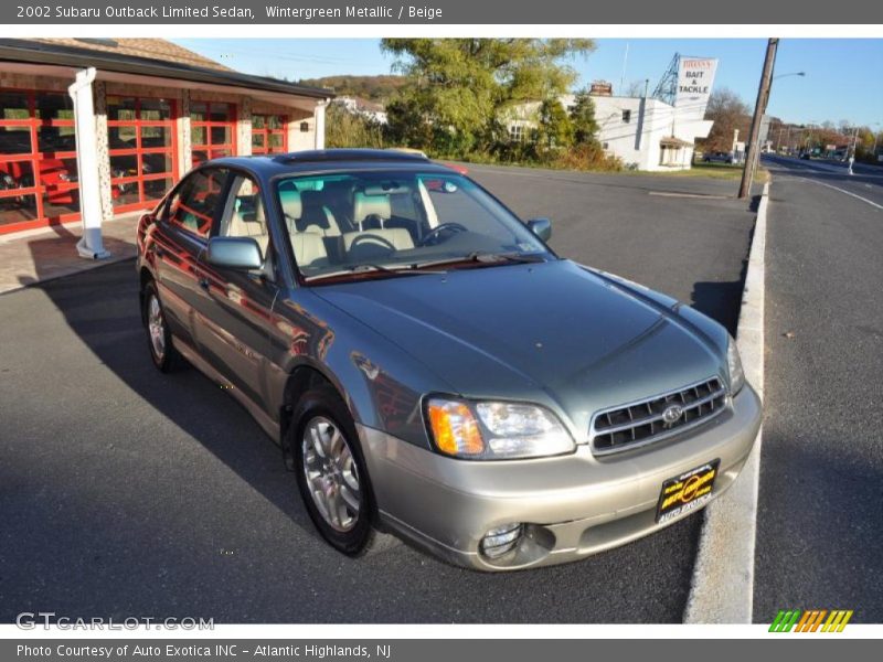 Wintergreen Metallic / Beige 2002 Subaru Outback Limited Sedan