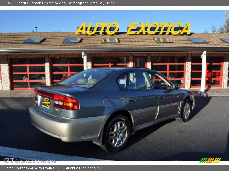 Wintergreen Metallic / Beige 2002 Subaru Outback Limited Sedan