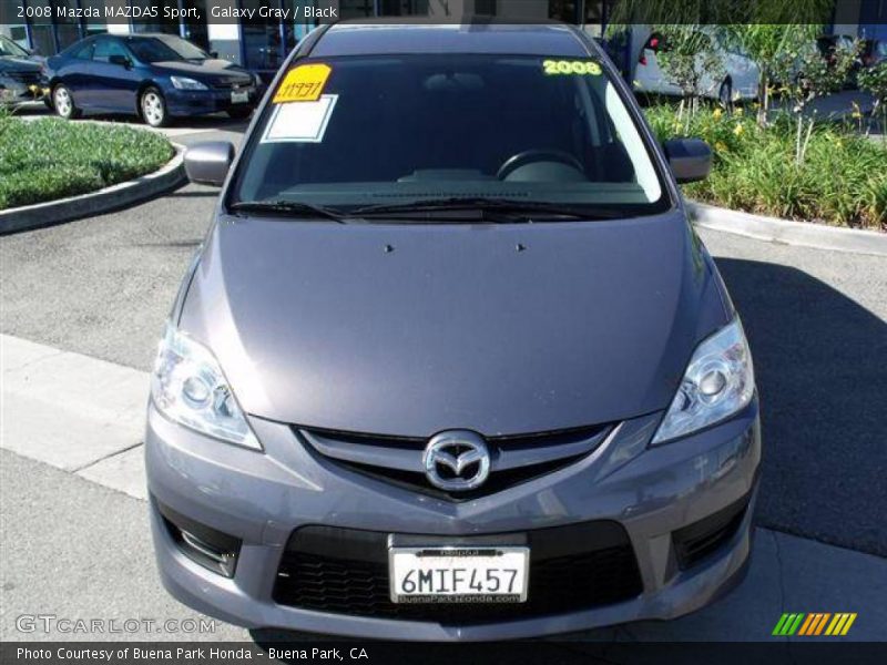 Galaxy Gray / Black 2008 Mazda MAZDA5 Sport