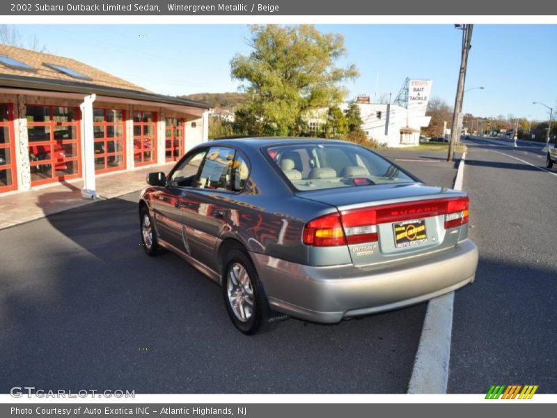 Wintergreen Metallic / Beige 2002 Subaru Outback Limited Sedan