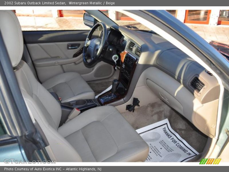 Wintergreen Metallic / Beige 2002 Subaru Outback Limited Sedan