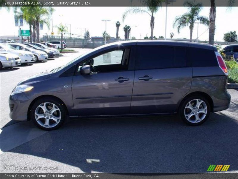 Galaxy Gray / Black 2008 Mazda MAZDA5 Sport