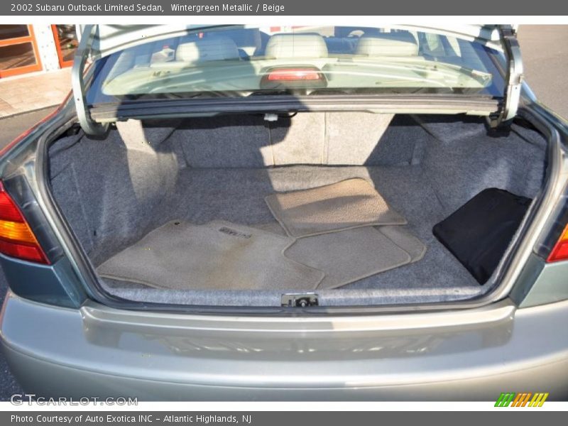 Wintergreen Metallic / Beige 2002 Subaru Outback Limited Sedan