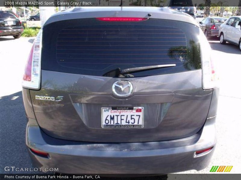 Galaxy Gray / Black 2008 Mazda MAZDA5 Sport