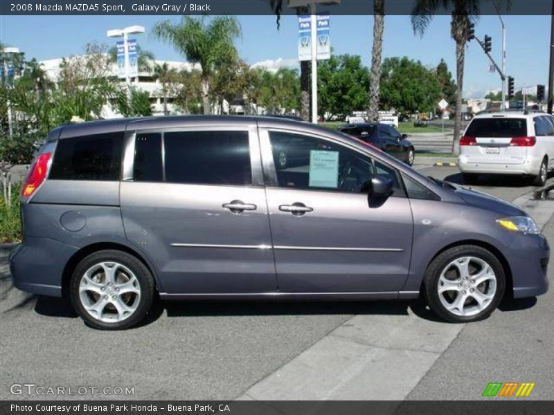 Galaxy Gray / Black 2008 Mazda MAZDA5 Sport