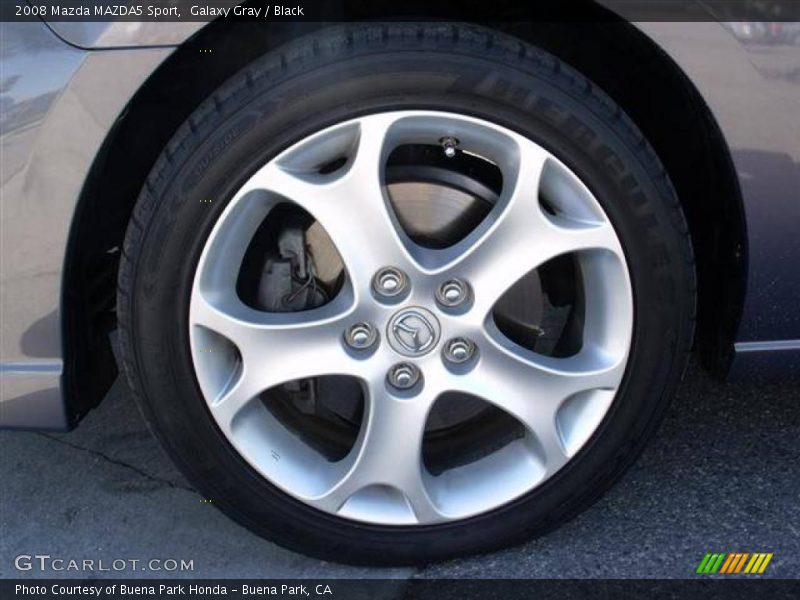 Galaxy Gray / Black 2008 Mazda MAZDA5 Sport