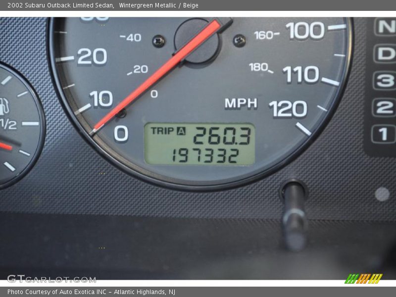 Wintergreen Metallic / Beige 2002 Subaru Outback Limited Sedan