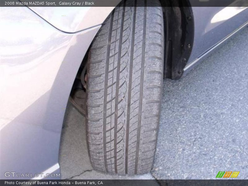 Galaxy Gray / Black 2008 Mazda MAZDA5 Sport