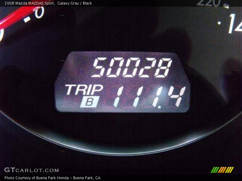 Galaxy Gray / Black 2008 Mazda MAZDA5 Sport