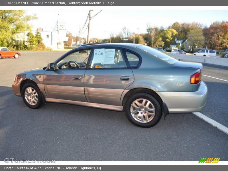 Wintergreen Metallic / Beige 2002 Subaru Outback Limited Sedan