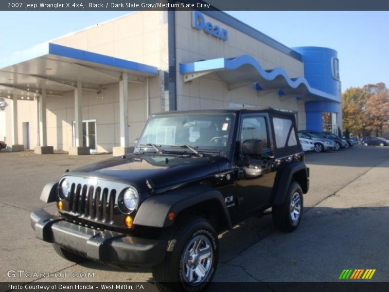 Black / Dark Slate Gray/Medium Slate Gray 2007 Jeep Wrangler X 4x4
