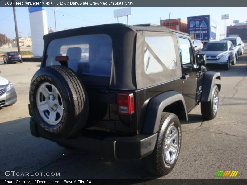 Black / Dark Slate Gray/Medium Slate Gray 2007 Jeep Wrangler X 4x4