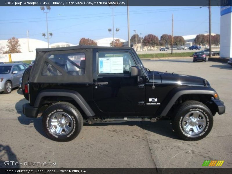 Black / Dark Slate Gray/Medium Slate Gray 2007 Jeep Wrangler X 4x4