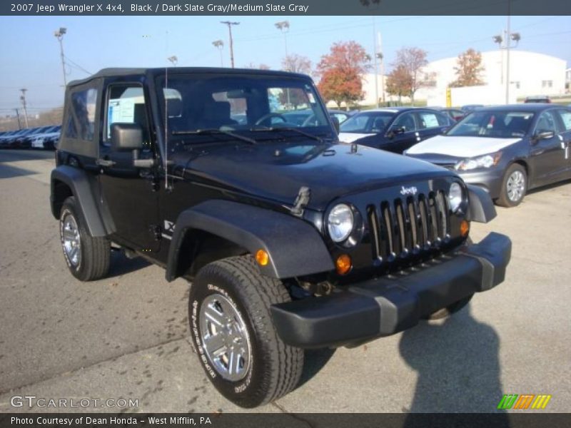 Black / Dark Slate Gray/Medium Slate Gray 2007 Jeep Wrangler X 4x4