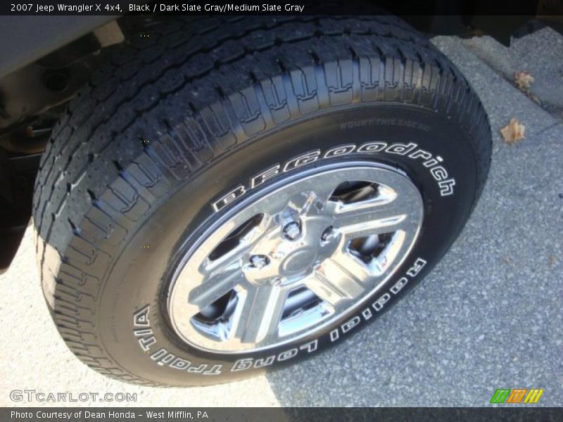 Black / Dark Slate Gray/Medium Slate Gray 2007 Jeep Wrangler X 4x4