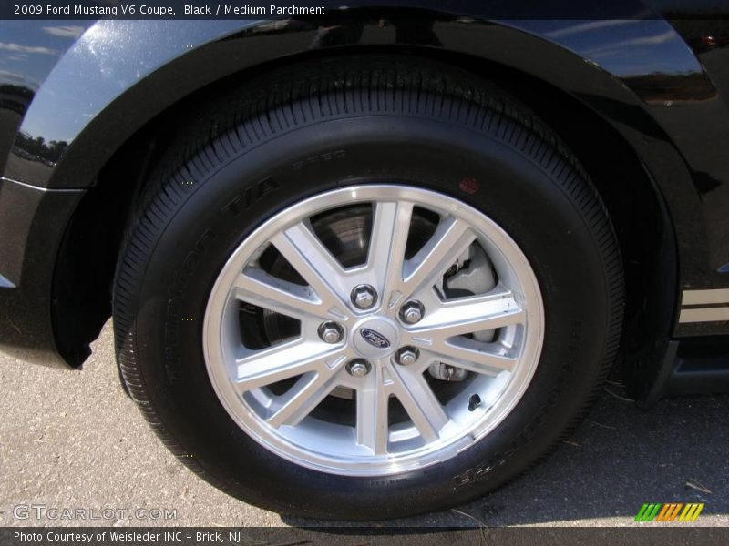 Black / Medium Parchment 2009 Ford Mustang V6 Coupe