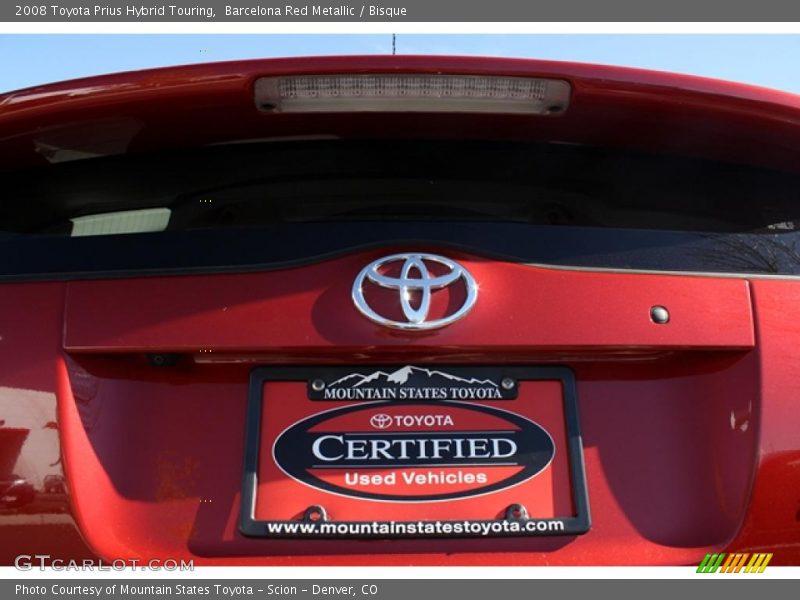 Barcelona Red Metallic / Bisque 2008 Toyota Prius Hybrid Touring