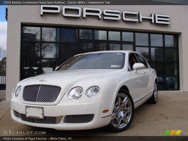 Glacier White / Newmarket Tan 2008 Bentley Continental Flying Spur Mulliner