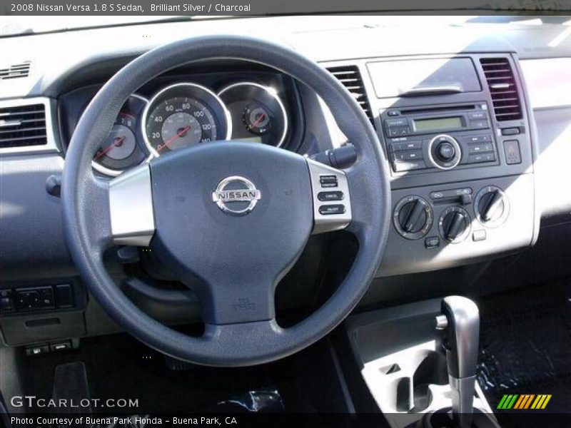 Brilliant Silver / Charcoal 2008 Nissan Versa 1.8 S Sedan