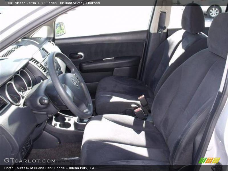 Brilliant Silver / Charcoal 2008 Nissan Versa 1.8 S Sedan