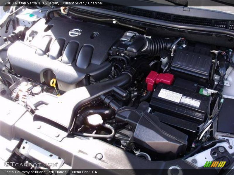 Brilliant Silver / Charcoal 2008 Nissan Versa 1.8 S Sedan