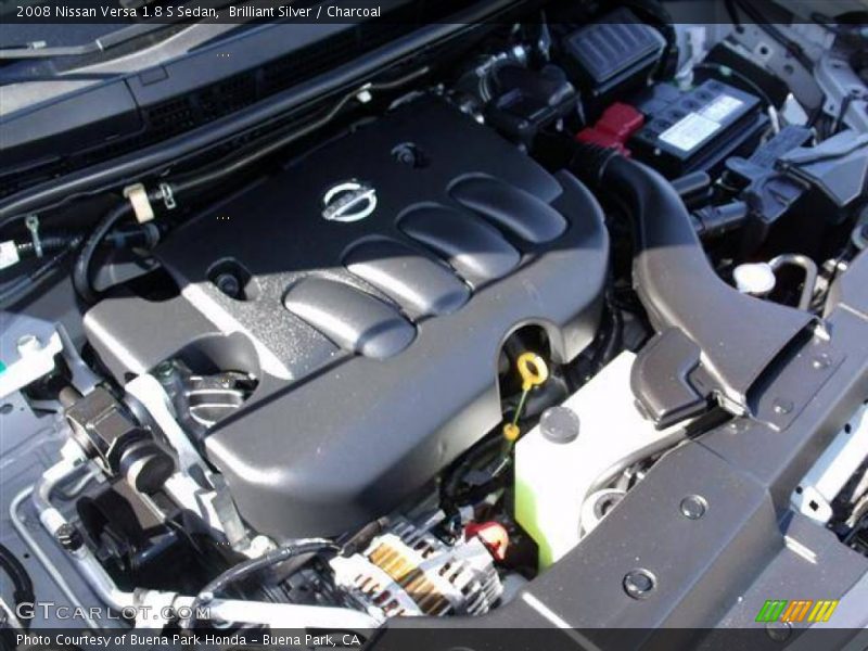 Brilliant Silver / Charcoal 2008 Nissan Versa 1.8 S Sedan