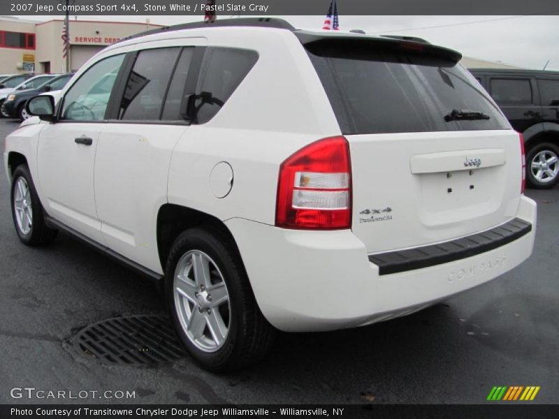Stone White / Pastel Slate Gray 2007 Jeep Compass Sport 4x4