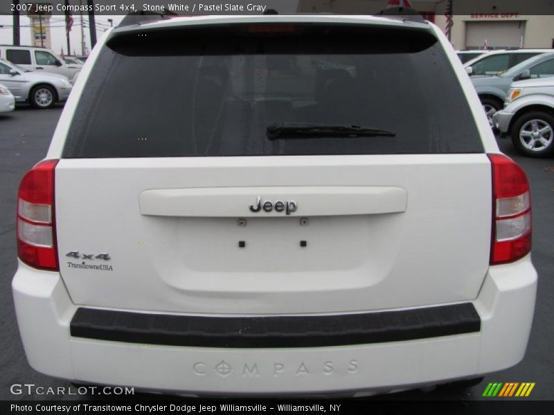 Stone White / Pastel Slate Gray 2007 Jeep Compass Sport 4x4