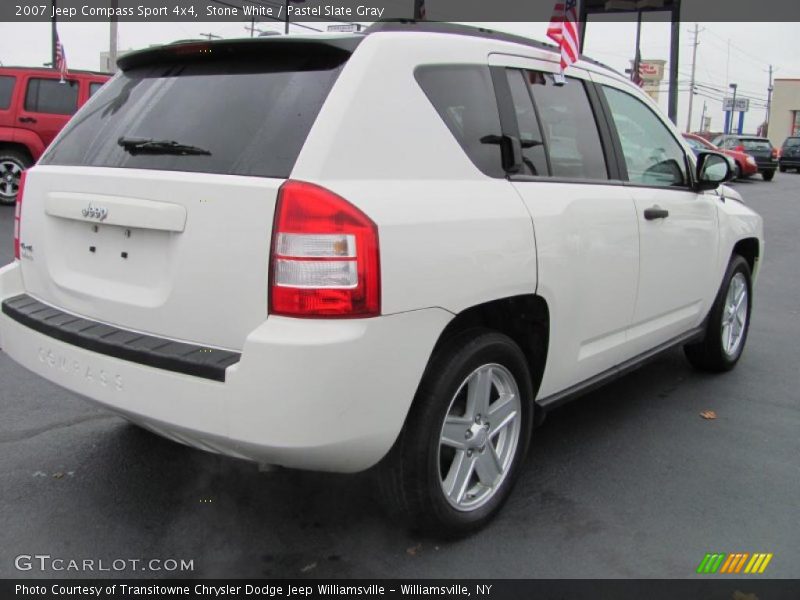 Stone White / Pastel Slate Gray 2007 Jeep Compass Sport 4x4