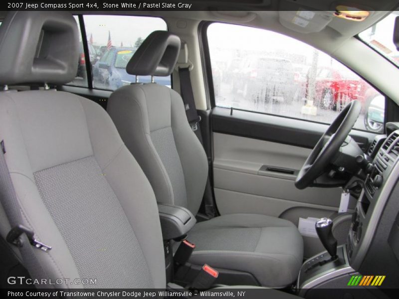 Stone White / Pastel Slate Gray 2007 Jeep Compass Sport 4x4