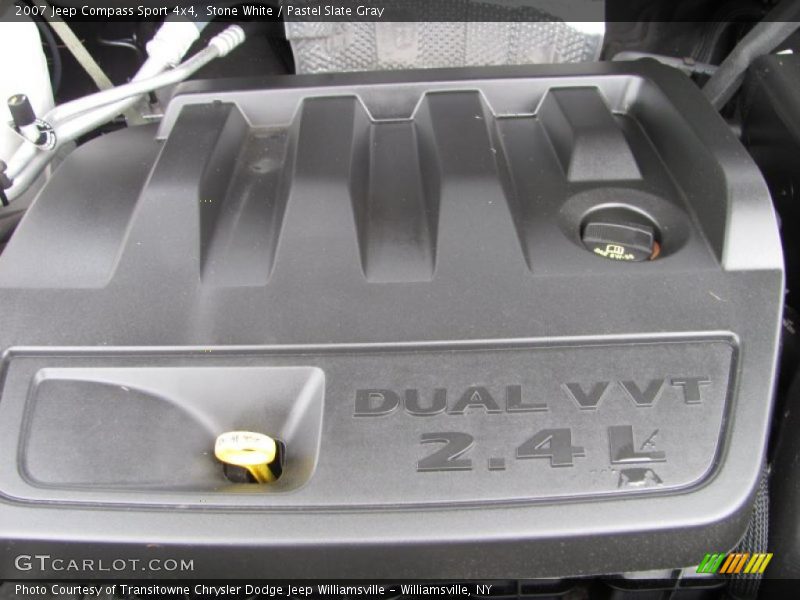 Stone White / Pastel Slate Gray 2007 Jeep Compass Sport 4x4