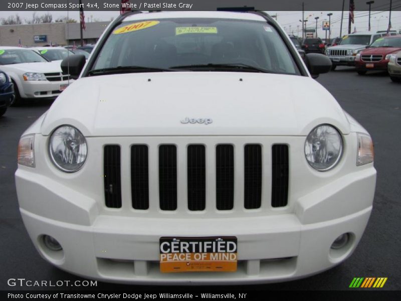 Stone White / Pastel Slate Gray 2007 Jeep Compass Sport 4x4